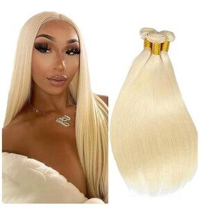 Honey Blonde Bundles Straight Bundles Human Hair Unprocessed  22 26 24 inches